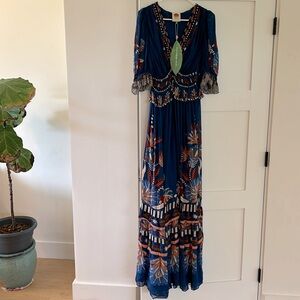 BNWT FARM Rio chiffon long dress